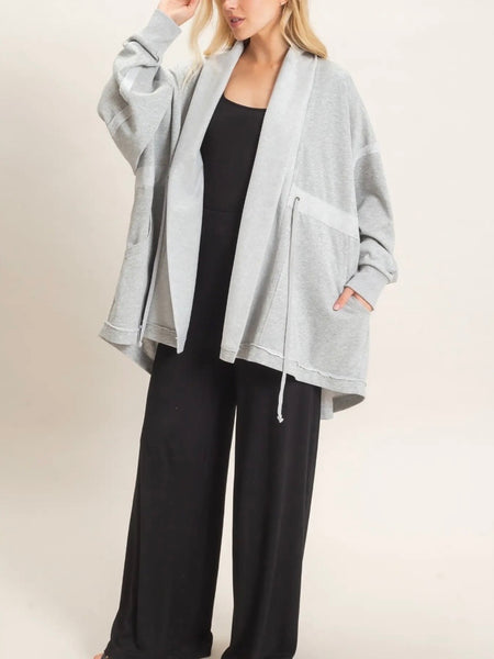 The Couch Cardi in Grey