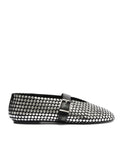 Eiza Studs Suede Flat in Black