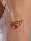 Make Your Own Luck Ladybug Charm Bangle