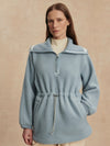 Ashby Half Zip Fleece in Ashley Blue