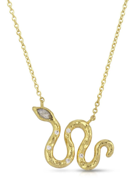 Slither Necklace in Labradorite