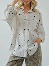 Heart to Heart Button Up in Ivory