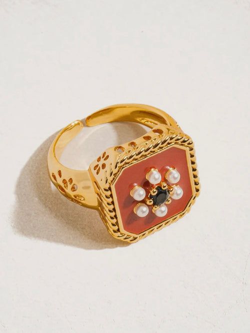Rouge Enamel Ring