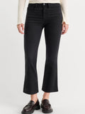 Soft Tech Good Legs Crop Mini Boot Jeans in Black442