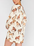 Bonfire Sweater in Wild Horses Knit