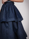 Denim Date Midi Skirt in Blue