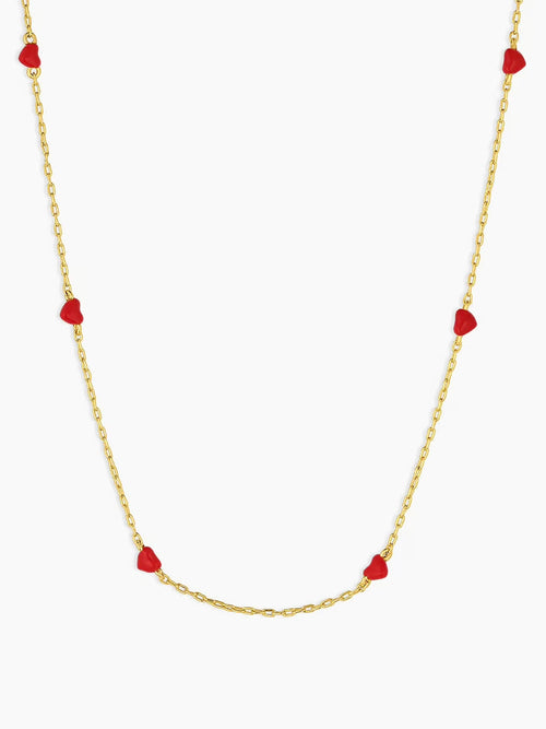 Amour Necklace in Red