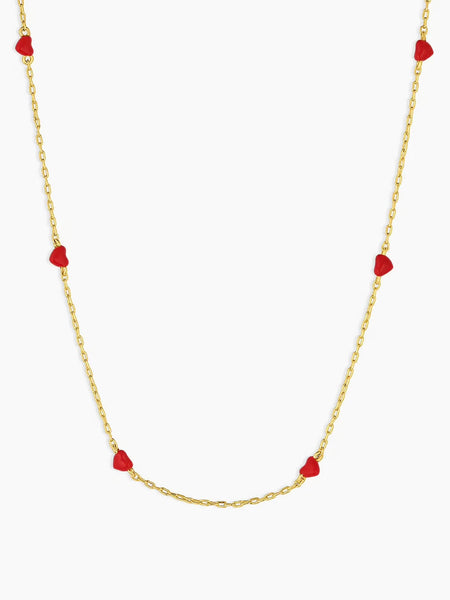 Amour Necklace in Red