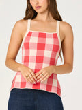 Sue Top in Red Check