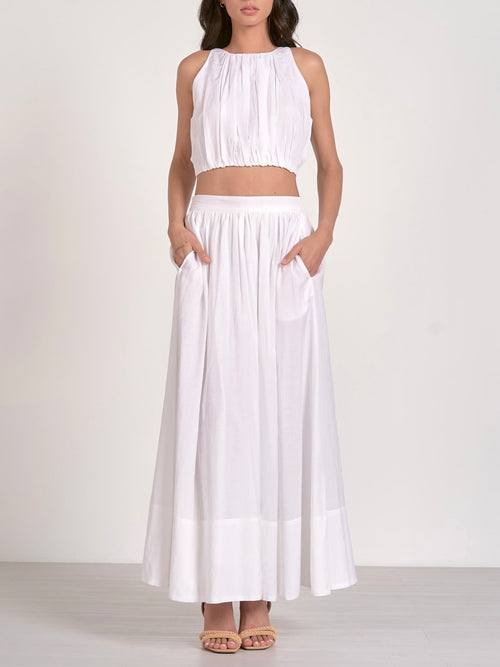It's A Breeze Skirt in White