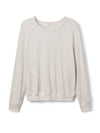 Cooper Waffle Raglan Crew in Ash