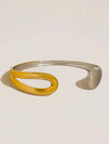 Junel Open Cuff Bracelet in Two Tone