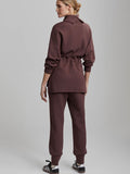 The Slim Cuff Pant 27.5 in Deep Mahogany