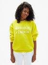 Masculin Féminin Oversized Sweatshirt in Citron