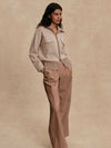 Ablett Jacquard Knit Jacket in Taupe