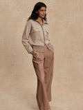 Ablett Jacquard Knit Jacket in Taupe
