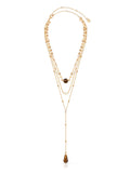 Forever Falling Tiger's Eye Lariat