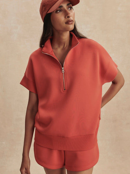 Ritchie Short Sleeve Sweat in Summer Fig