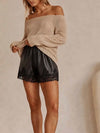 Faux The Love Of Lace Shorts in Black
