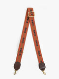 Adjustable Crossbody Strap in Ciao Double Strap Tan & Navy