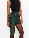 Iva Bow Skirt in Mistletoe Plaid