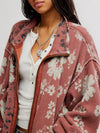 Print Mix Cardi in Whisper Pink Combo
