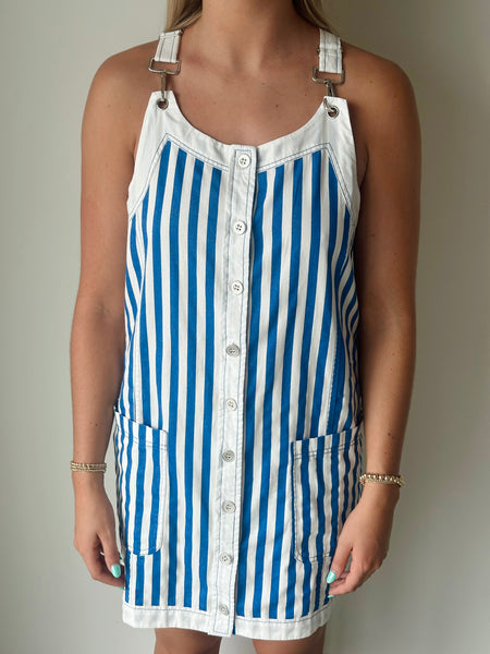 Lotty Dress in Pink Stripe