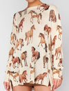Bonfire Sweater in Wild Horses Knit