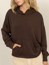 Travel 'Fit Sweatshirt in Chocolate Brown