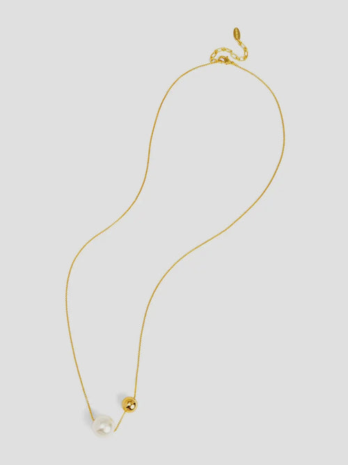 Pearl & Bead Long Necklace