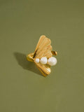 Kala Sculptural Pearl Ring
