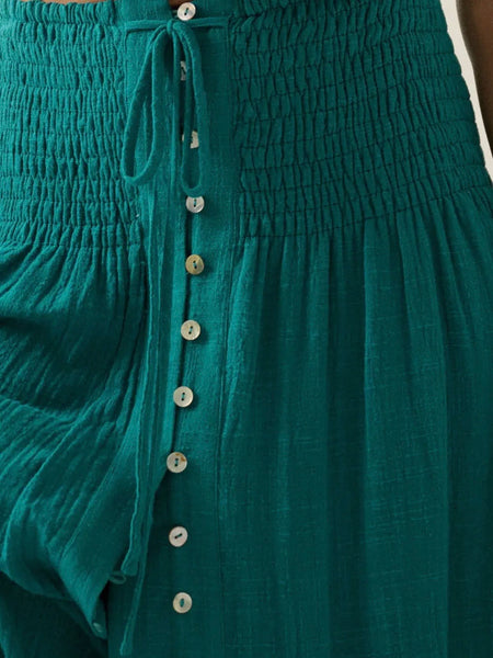 Gauze To Go Maxi Skirt in Tropical Teal