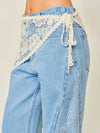 Willow Lace Wrap Scarf in Cream