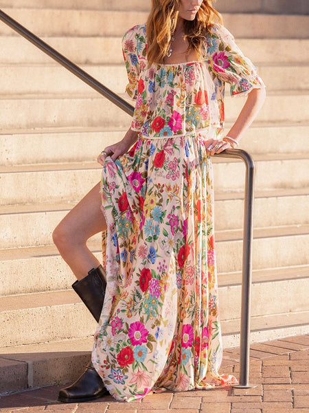 Valley of the Dolls Maxi Skirt in Opal