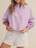 Top With Bubbly Blouse in Sweet Lilac