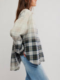 Lexi Plaid Shirt in Forest Green Combo