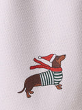 Merry Dachshund Tea Towel