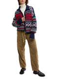 Snowdrift Cardigan in Festive Combo