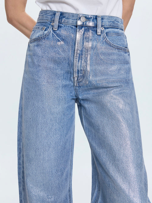 Wes High Rise Barrel Jean in Spellbound