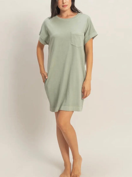 When's Tee Time Mini Dress in Sage