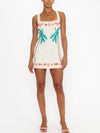 Steph Mini Dress in Beachfront Embroidery