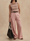 Jayla Wide Leg Trouser 29.5 in Mellow Rose