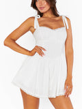 Regal Romper in White