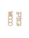 Arkansas WOOO PIG Pavé Rhinestone Stud Earrings