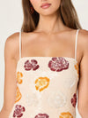 Abelia Dress in Ivory Multi Floral