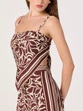 Eva Top in Brown Tropical