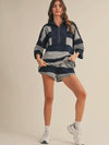 Take A Break Stripe Set in Navy Combo