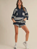 Take A Break Stripe Set in Navy Combo