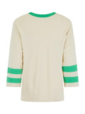 Homecoming Long Sleeve Biker Tee in Green Fields