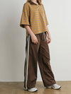 Down To Earth Stripe Pant in Brown